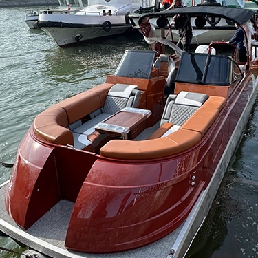 Barco pontão de alumínio de 25 pés