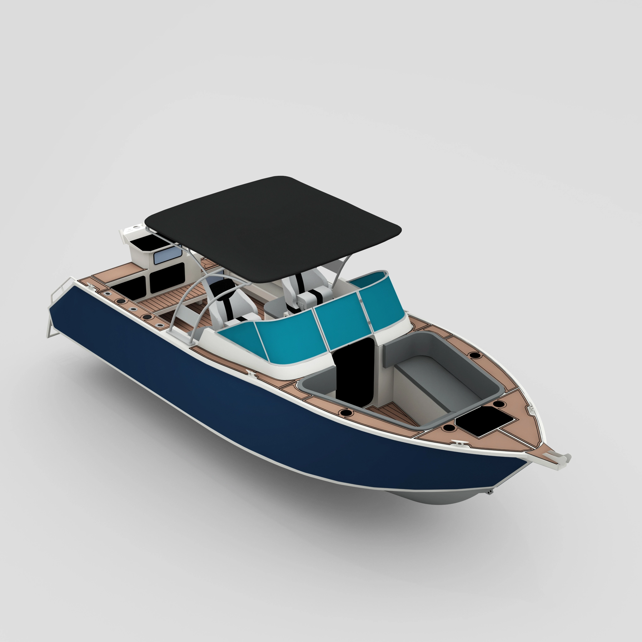 Profisher 750 Bowriderblack Aluminium Fishing Boat
