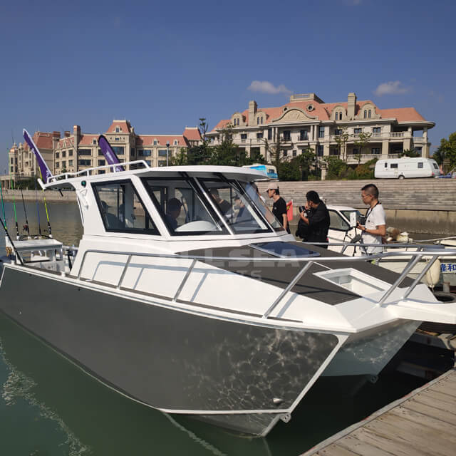 Barco catamarã de 7,3 m