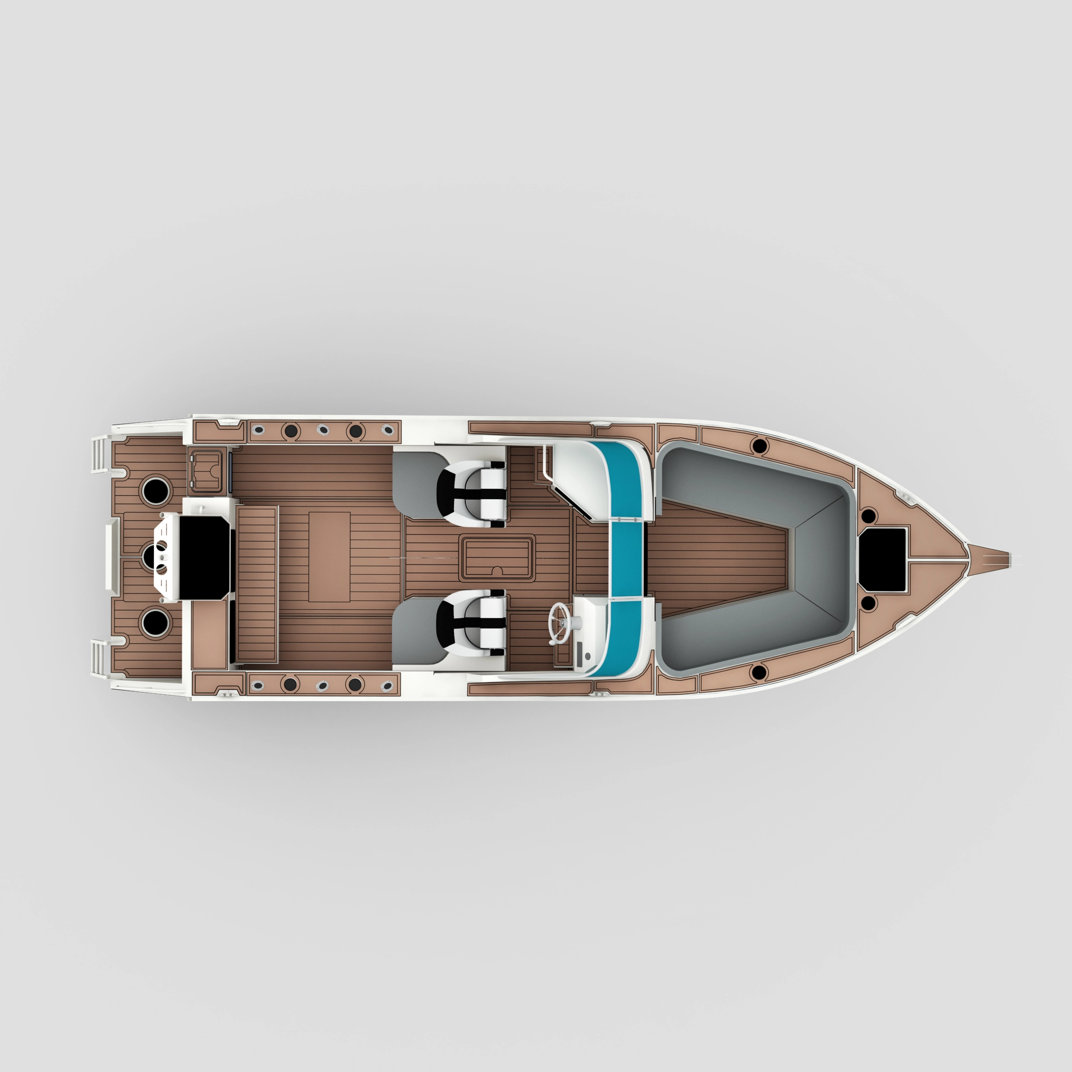 Profisher 750 Bowriderblack Aluminium Fishing Boat