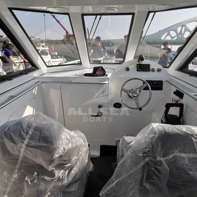 Barco catamarã de 7,3 m