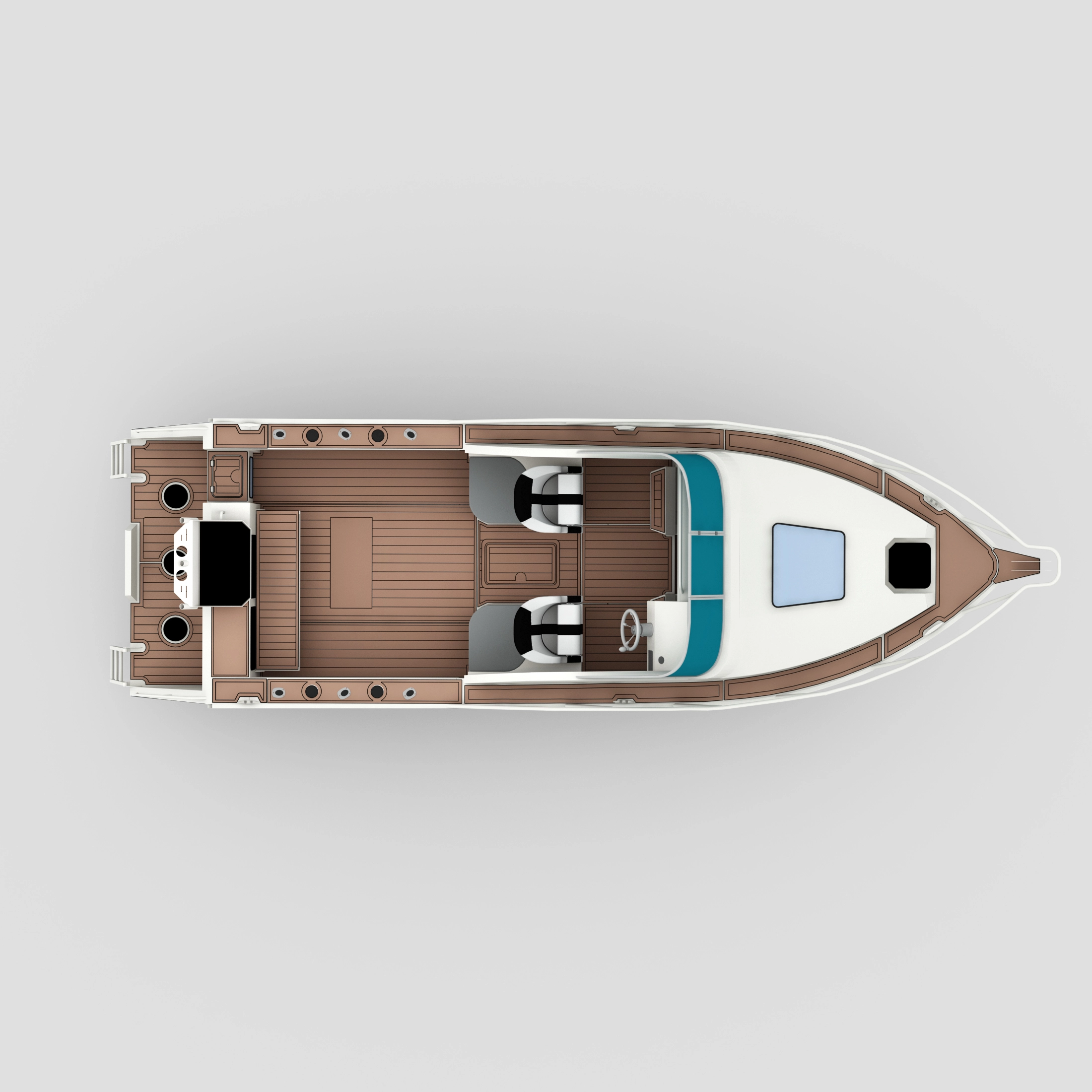 Profisher 750 Boat de Cabin Cuddy de alumínio