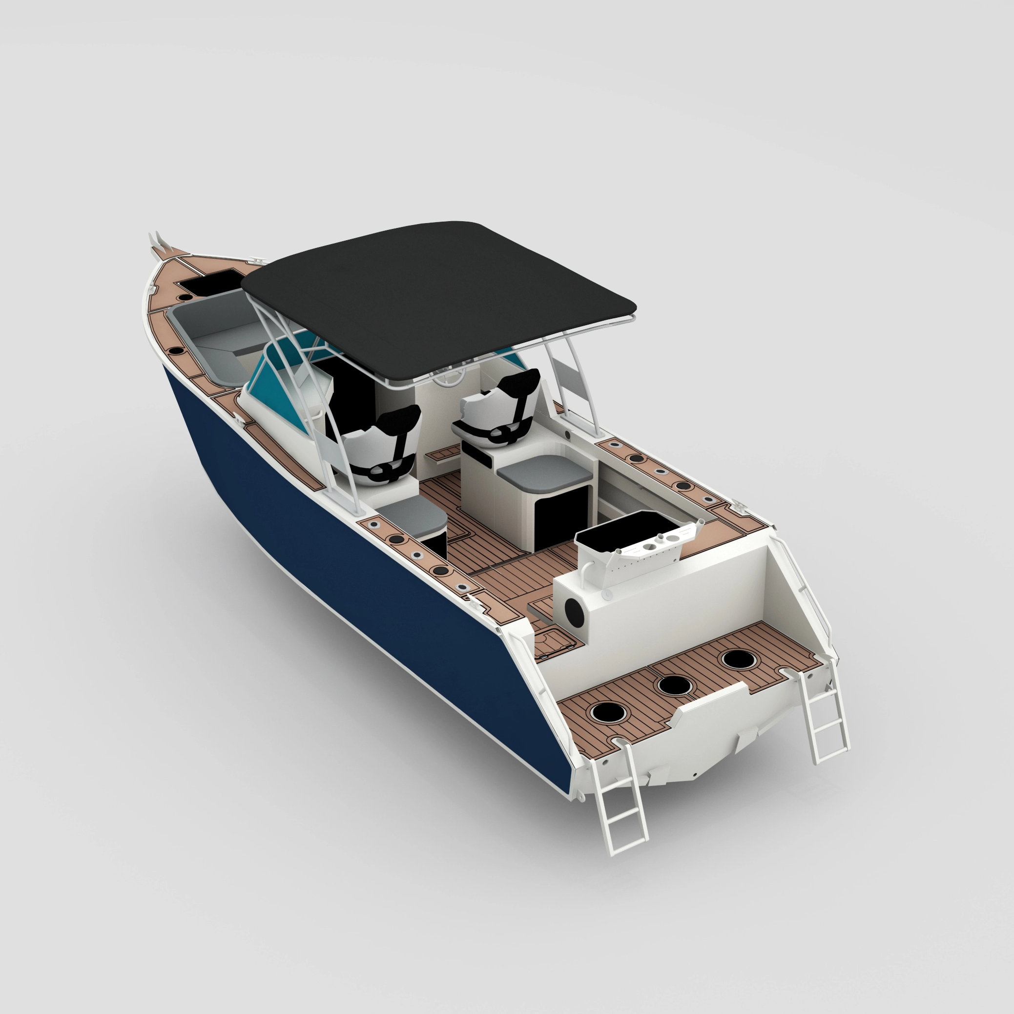 Profisher 750 Bowriderblack Aluminium Fishing Boat